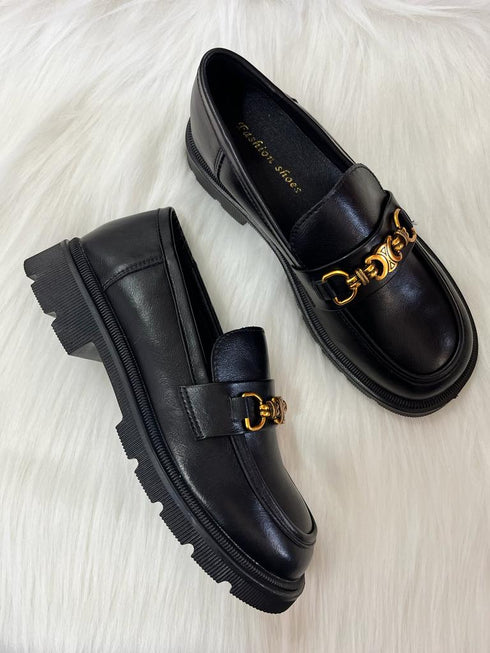 Round Toe Chunky Loafers
